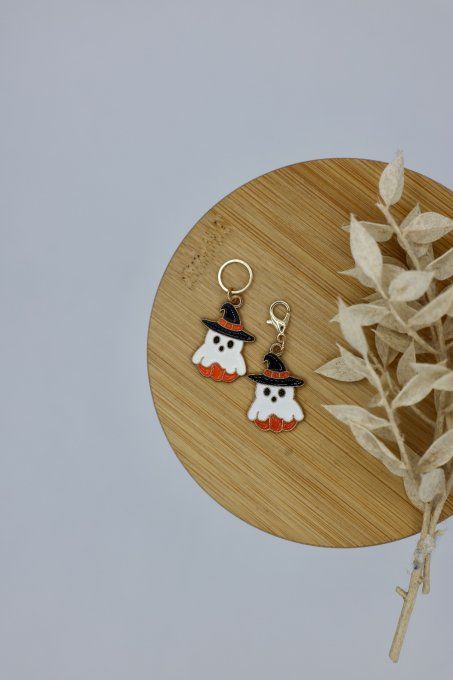 Marqueurs - Fantôme assis sur sa citrouilles