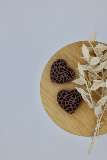 Stoppeurs de mailles - Coeur léopard