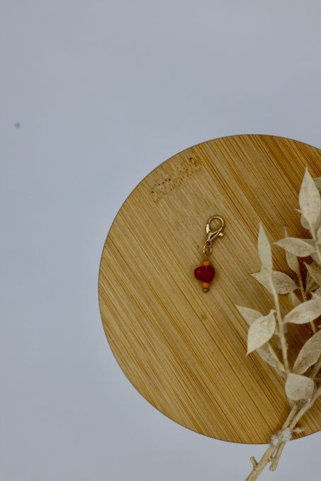 Marqueurs - Lot de marqueurs plaqué or - Pierre ambré