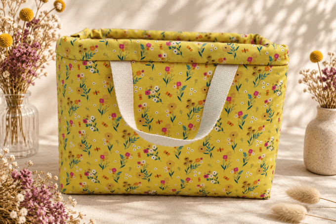 Clap-clap L - Petites fleurs jaune