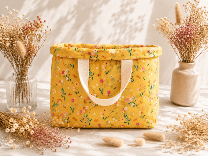 Clap-clap L - Petites fleurs jaune