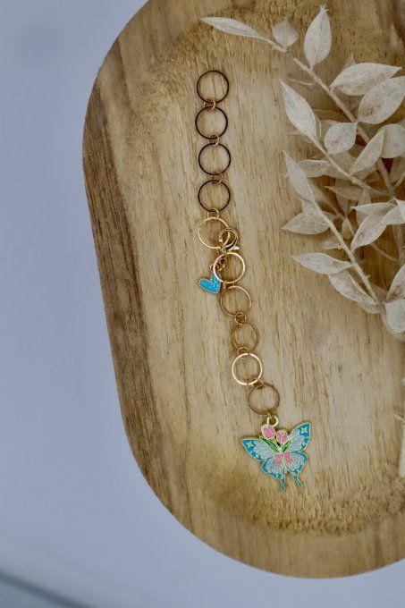 Compte-rangs - Papillon bleu