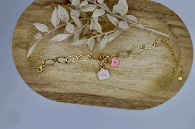 Compte-rangs bracelet - Coeurs