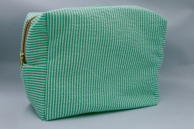 La Trousse Rectangulaire - La rayure verte