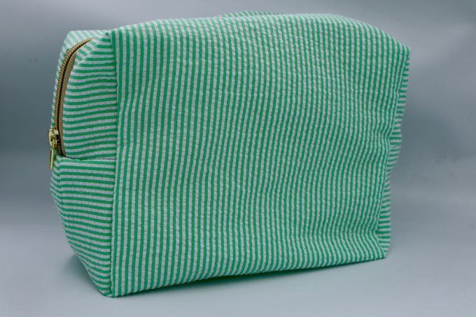 La Trousse Rectangulaire - La rayure verte