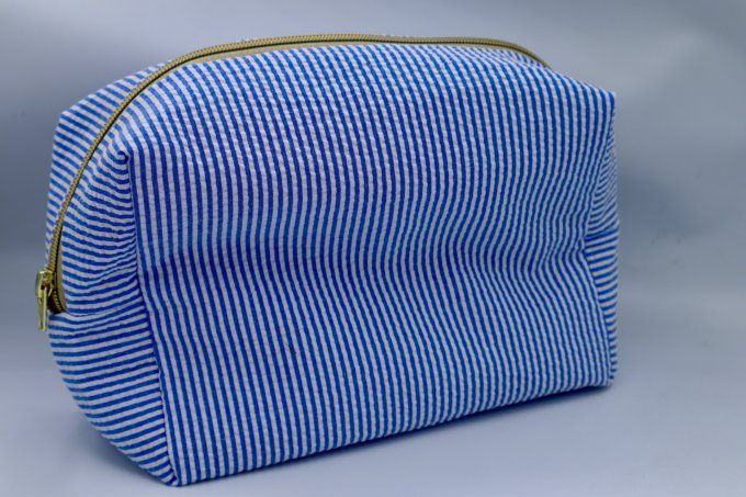 La Trousse Rectangulaire - La rayure bleu