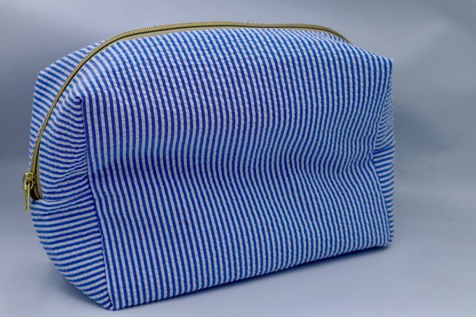 La Trousse Rectangulaire - La rayure bleu