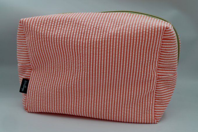 La Trousse Rectangulaire - La rayure orange