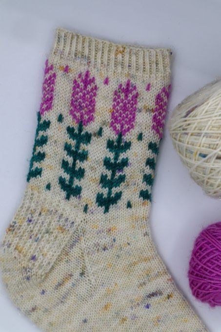 Kit chaussettes Blooming Lavender de Stone Knits