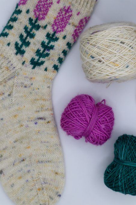 Kit chaussettes Blooming Lavender de Stone Knits